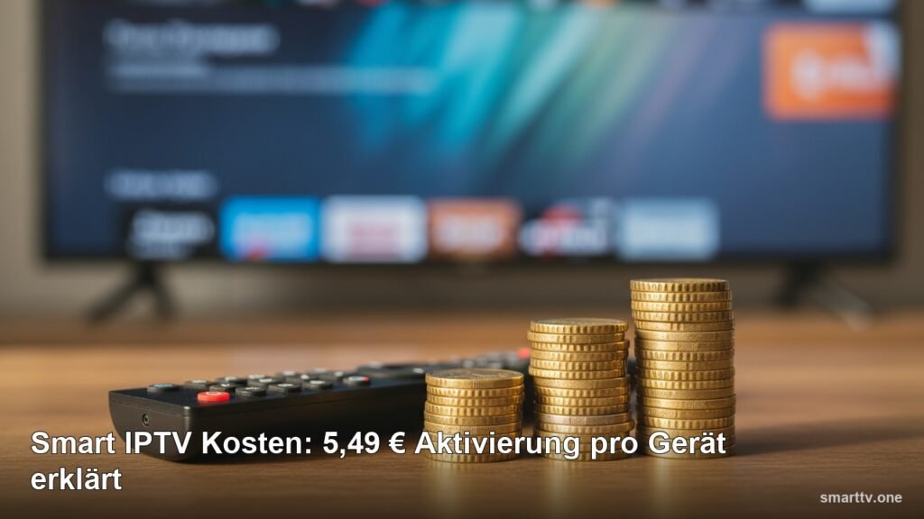 Smart IPTV Kosten: 5,49 € Aktivierung pro Gerät erklärt